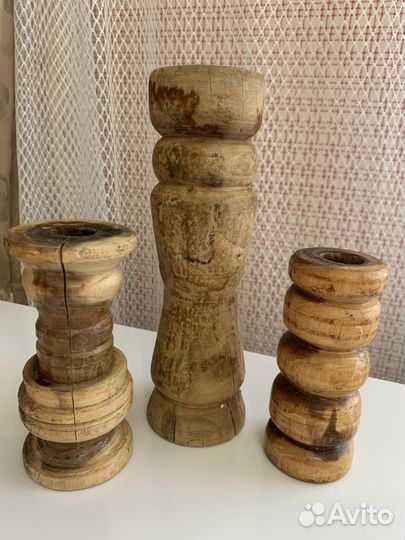 Подсвечник деревянный пакетом