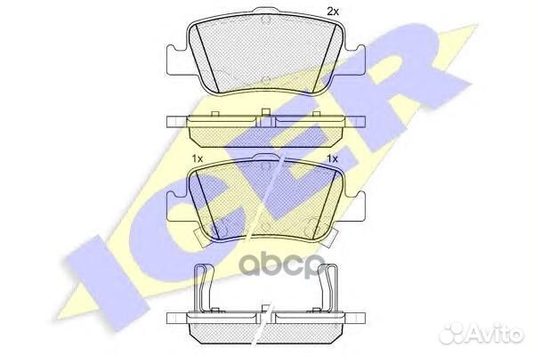 Колодки тормозные 181870 Icer
