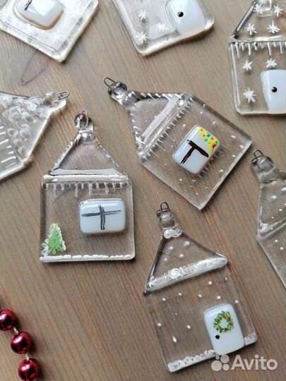 Елочные игрушки стекло новые