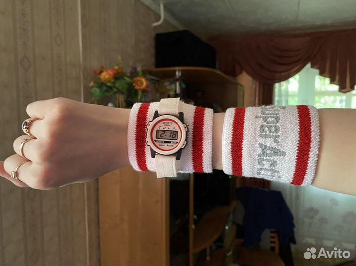 Электронные часы спорт с напульсником и повязкой