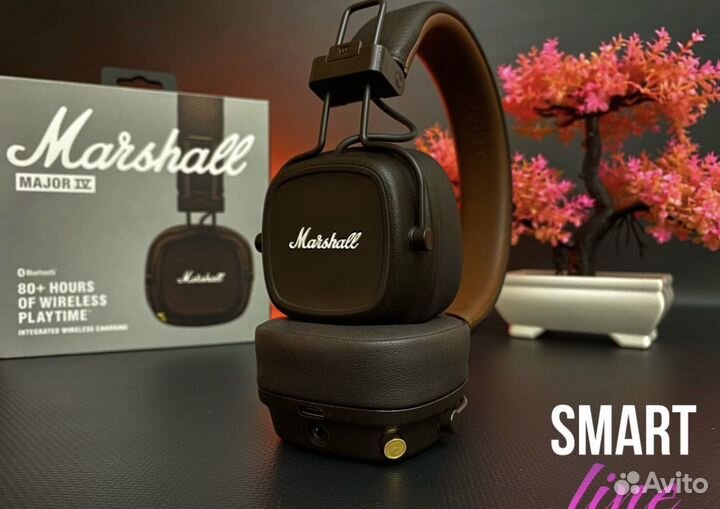 Беспроводные наушники marshall major 4 brown