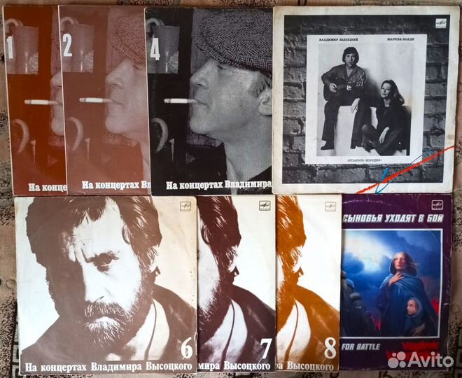 Виниловые пластинки Владимир Высоцкий - мытые