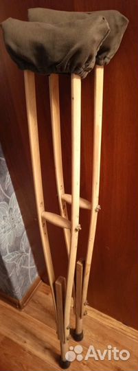 Костыли подмышечные деревянные