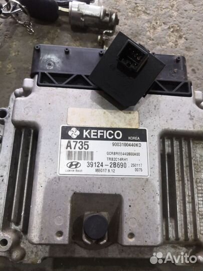 Блок управления двигателем эбу солярис 1