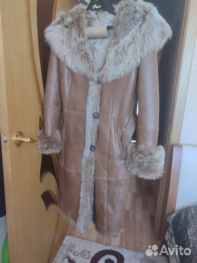 Дубленка натуральная женская 42 44
