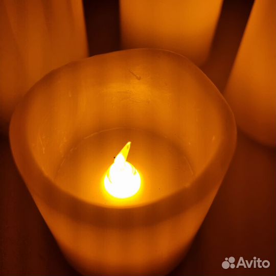 Свечи на батарейках, набор 4шт