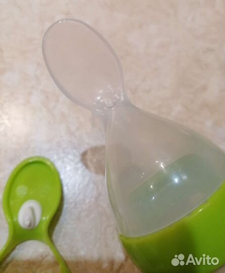 Посуда для прикорма Бутылочка с ложкой