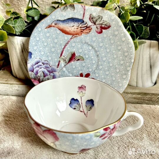 Wedgwood Cuckoo новая чайная пара фарфор