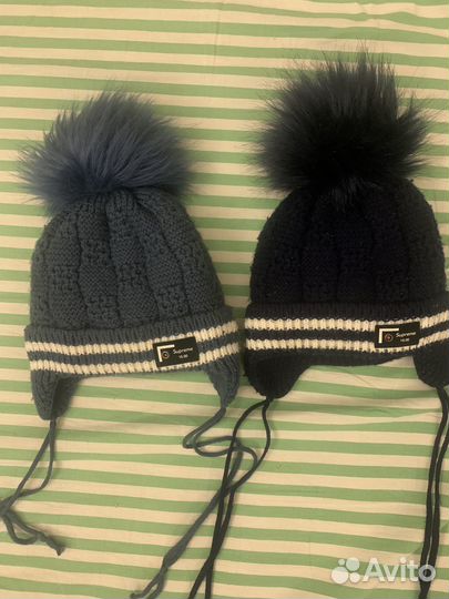 Шапки на мальчика 6 -12 месяцев