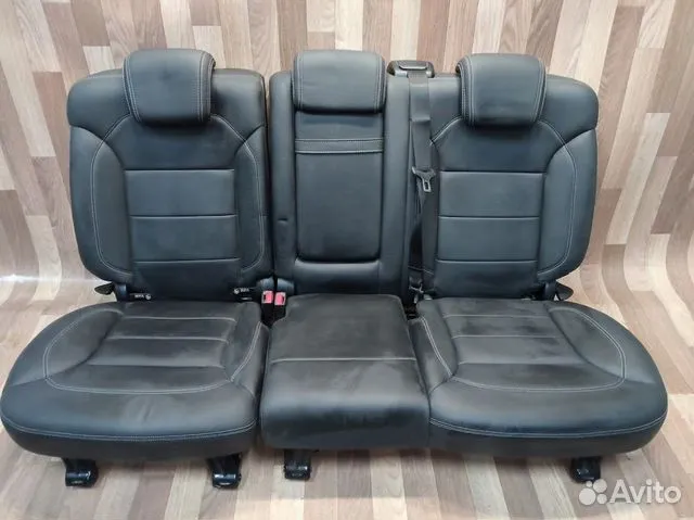 Задний диван Mercedes W166 ML черный со строчкой
