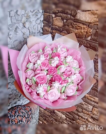 Букеты и цветы из зефира на заказ