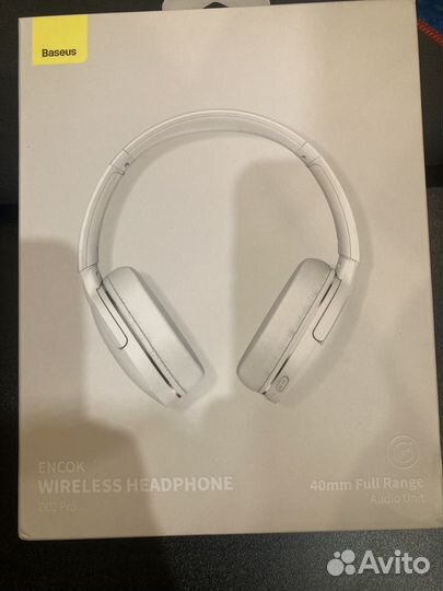 Беспроводные наушники baseus d02 pro, белые