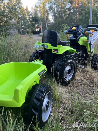 Трактор Smoby Farmer Max с прицепом