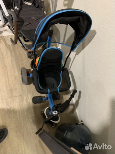 Велосипед коляска с ручкой