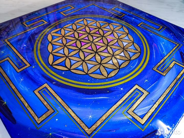 Мандала, интерьерная Картина 50х50см Холст, Акрил