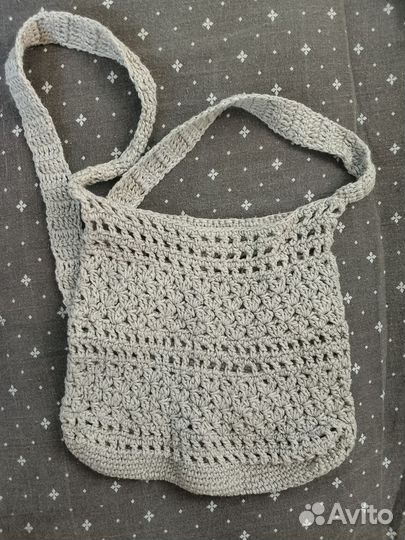 Сумка шопер вязаная