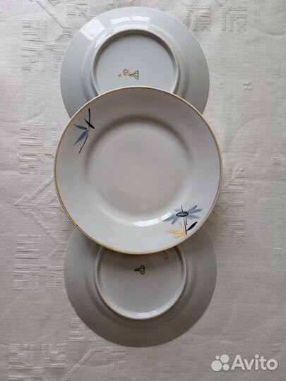 Десертные (закусочные) тарелки фарфор сccр