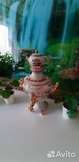 Самовар гжель фарфоровый