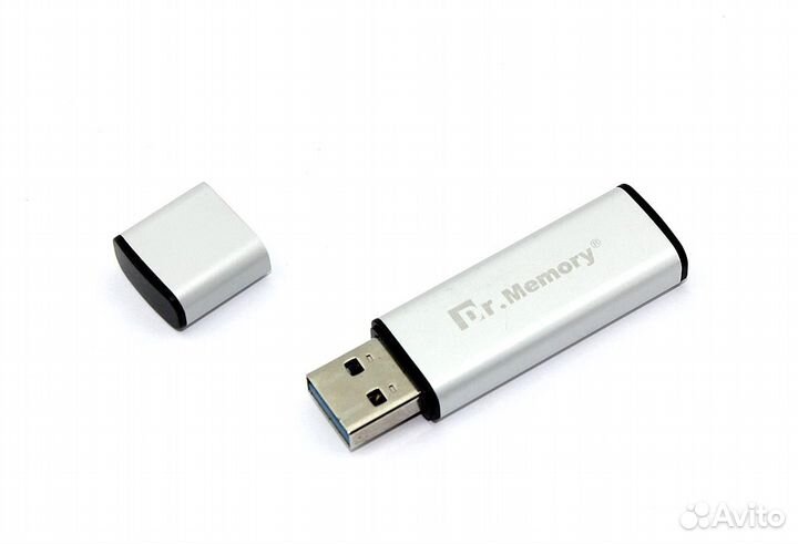 Флешка USB Dr. Memory 009 8Гб, USB 3.0, серебро