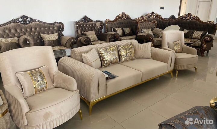 Чехол на угловой диван и кресло