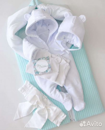 Комплект, конверт на выписку деми/зима