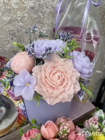 Букет из мыла Сиреневый