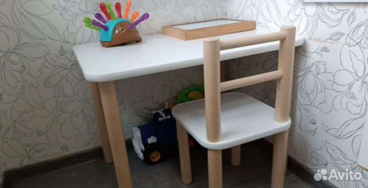 Детский Стол и стул и табурет