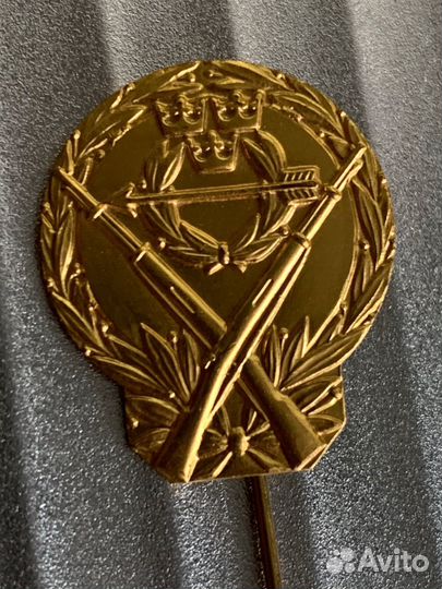 Знак,значок.За отличную стрельбу 3 шт. Швеция
