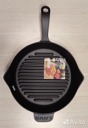 Сковорода Гриль с ручкой диа 28, Чугун Lava (Лава)