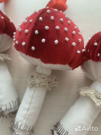 Елочная игрушка мухомор