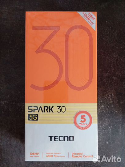 TECNO Spark 30 5G, 6/128 ГБ