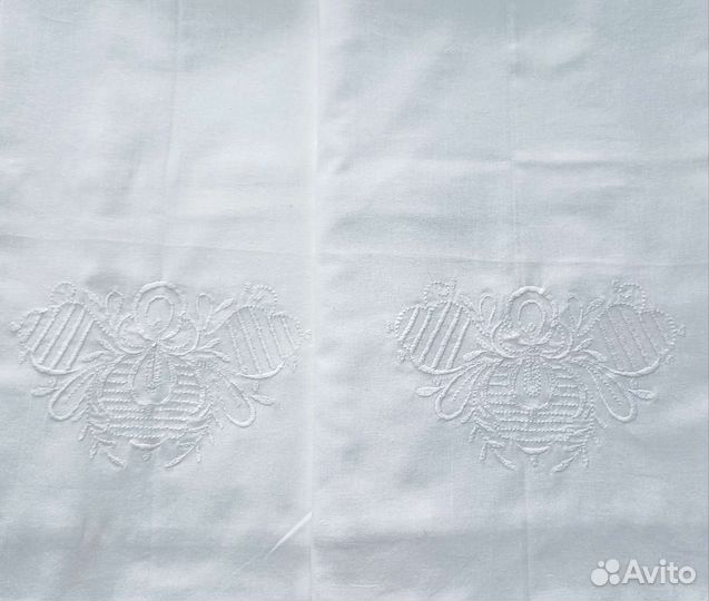 Наволочки с вышивкой лен Жаккард Сатин СССР
