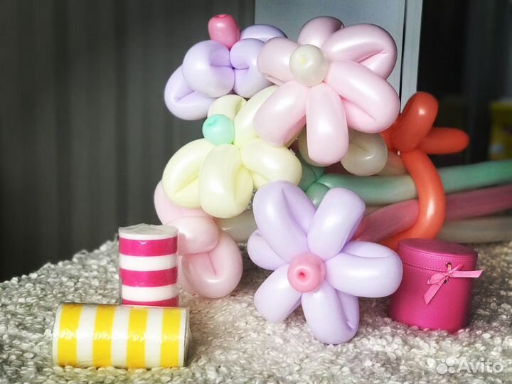 Цветы из шаров для самых любимых