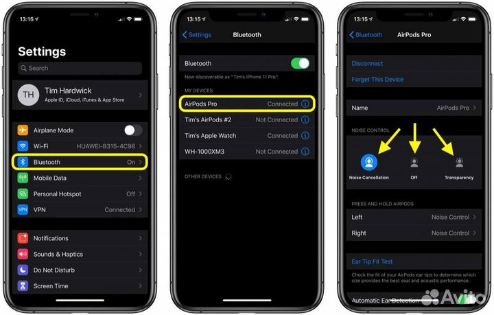 Airpods pro с шумоподавлением