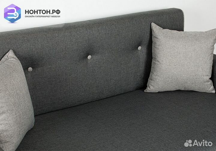 Диван выкатной Найс серый / светло-серый