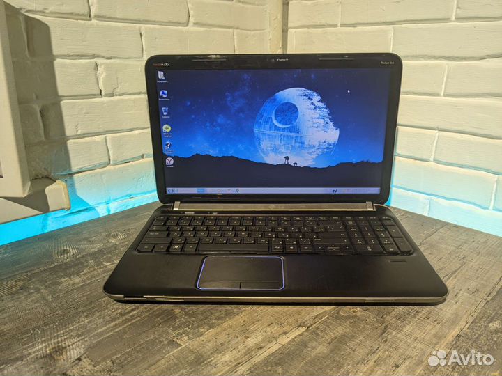 Мощный ноутбук HP 4ядра/4gb/2 видеокарты/подсветка