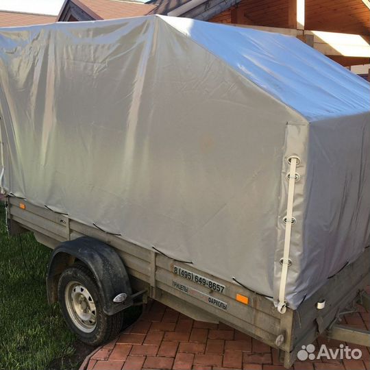 Тент на прицеп + установка