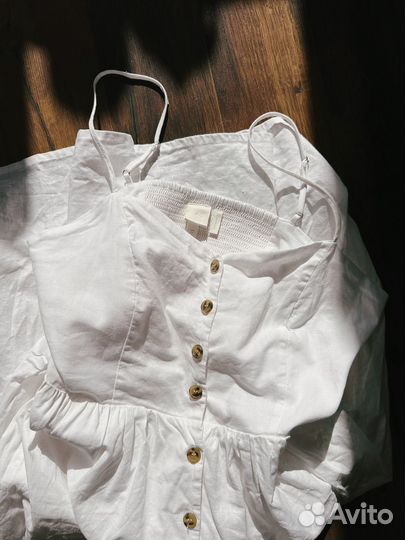 Платье сарафан hm лен