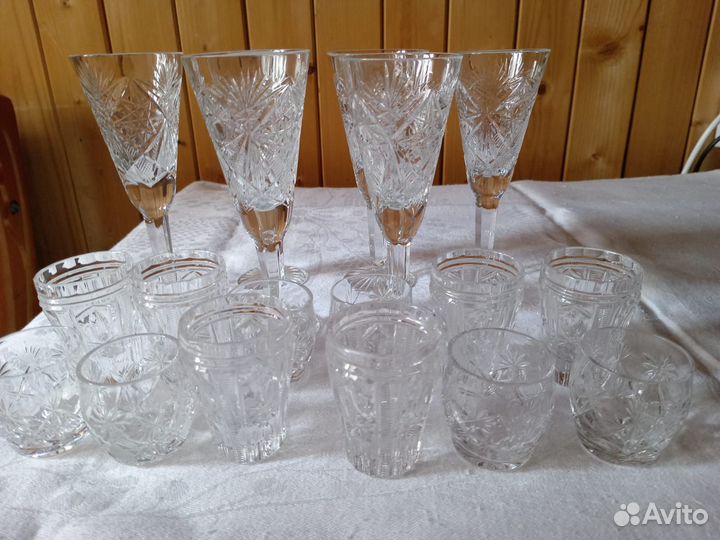 Фужеры и рюмки хрусталь СССР