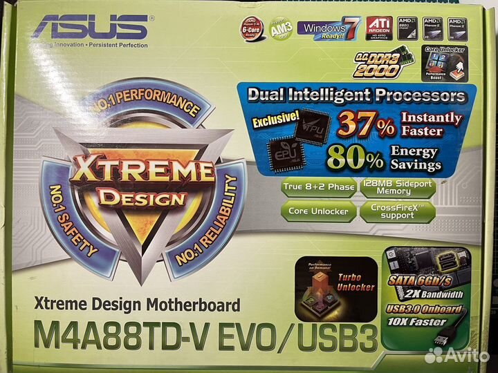 Asus m4a88td-V EVO/USB3+Amd Phenom II x4 955