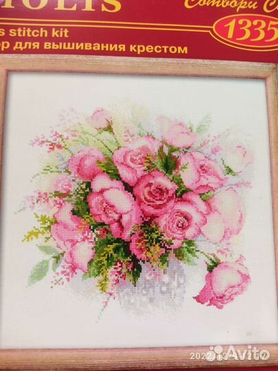 Набор для вышивания крестом риолис розы