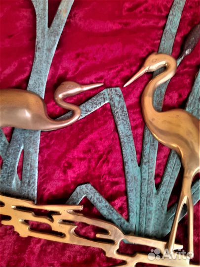 Бронзовое настенное панно