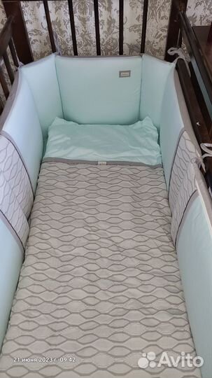 Комплект в дет. кроватку Perina,матрас в подарок