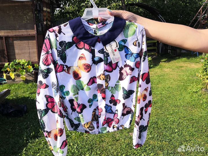 Блузка школьная 128