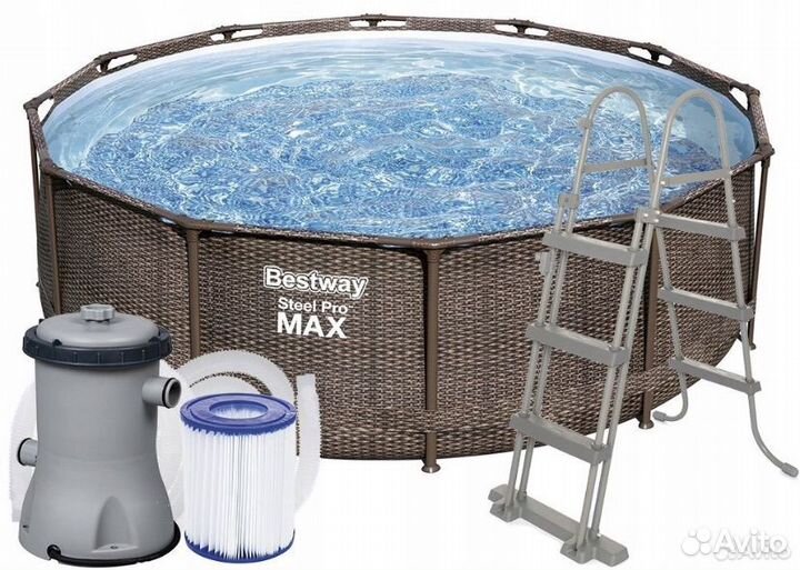 Бассейн 366 100,ротанг