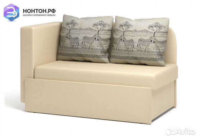 Кушетка еврософа Кларис бежевая