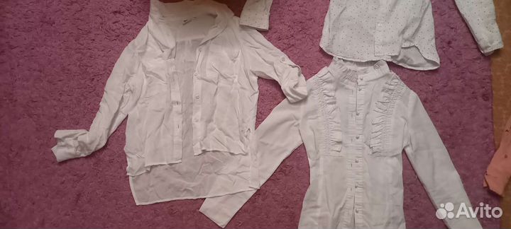 Рубашки девочке в школу 134-140