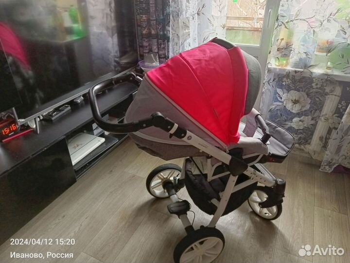 Коляска adamex 3 в 1 бу