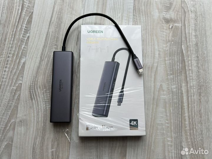 Ugreen Hub Хаб USB C HUB 4K60Hz Type C 7 в 1