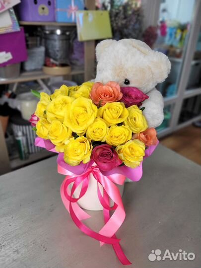 Розы Цветы Игрушки Подарки